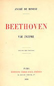 Livre : Beethoven, vie intime par André de Hevesy...