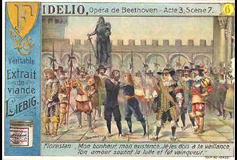 Cartes Liebig - Fidelio, l'opéra de Beethoven...