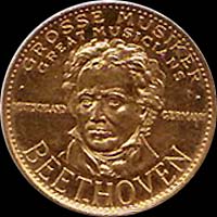 Medal with Ludwig van Beethoven...